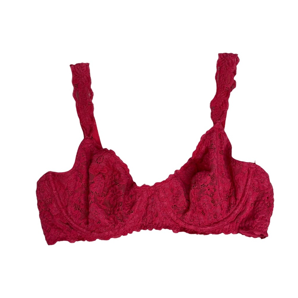 Aerie Happy Mauve Happy Lace Unlined Demi Bra, Size 34D